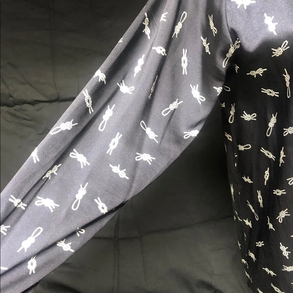 Zara Navy Shirt with White Rope Pattern - Picture 3 of 6